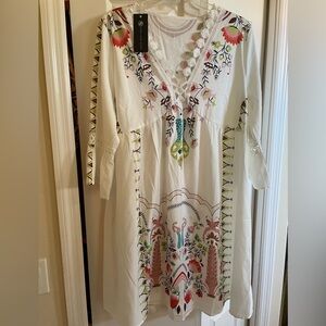 Bohemian Floral Mini Dress